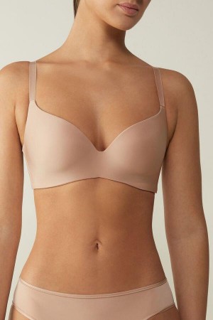 Intimissimi Adele Triangle in Ultralight Microfiber BH Dame Beige | NOAP4879