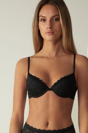 Intimissimi Bellissima Push-up in Blonder BH Dame Svarte | NOOR4736