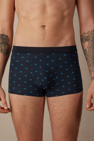 Intimissimi Bicycle in Microfiber Boxer Herre Blå | NOZG3399