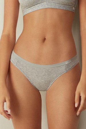 Intimissimi Bomull Brazilian Truser Dame Lyse Grå | NOOR3488