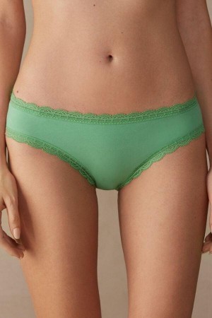 Intimissimi Bomull and Blonder Truser Dame Mint | NOIS3672