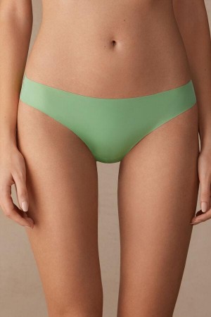 Intimissimi Brazilian in Seamless Ultra Light Microfiber Truser Dame Mint | NOIS3568