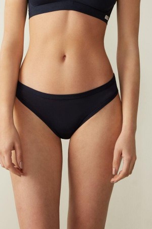 Intimissimi Brazilian in Ultralight Supima® Bomull Truser Dame Blå | NOUT3517