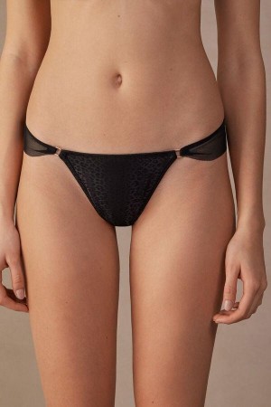 Intimissimi Cool Minimal Brazilian Truser Dame Svarte | NONB3577