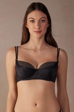 Intimissimi Cool Minimal Demi BH Dame Svarte | NOUT4557