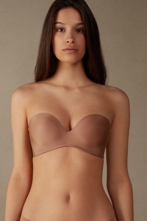 Intimissimi Daila Ultralight Microfiber Bandeau BH Dame Beige | NONB4848