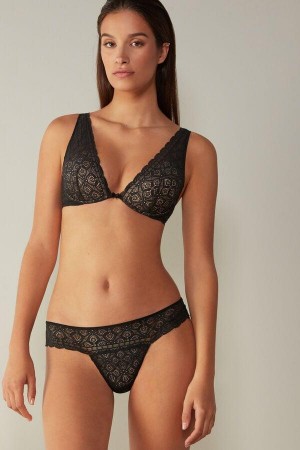 Intimissimi Elena Balconette in Blonder BH Dame Svarte | NOFM4808