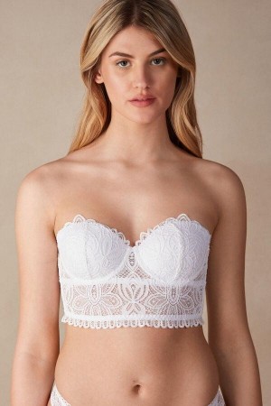 Intimissimi Hot Summer Days Giada Balconette Bustier BH Dame Hvite | NODN4859