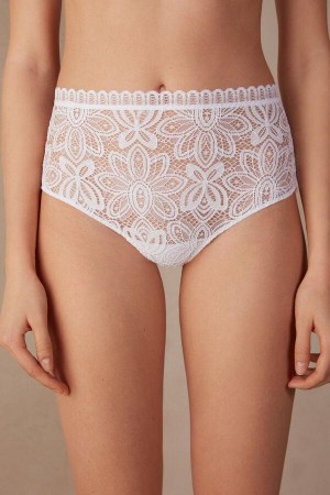 Intimissimi Hot Summer Days High Rise Hipster Brazilian Truser Dame Hvite | NOBC3759