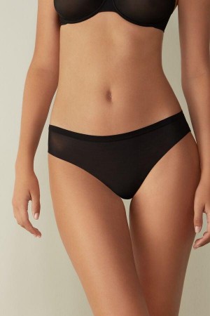 Intimissimi Invisible Touch Brazilian Truser Dame Svarte | NOKI3505