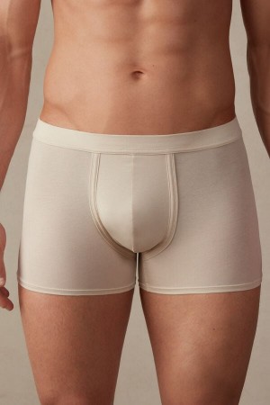 Intimissimi Natural Fresh Supima® Bomull Boxer Herre Beige | NORW3468