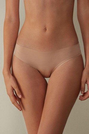 Intimissimi Seamless Microfiber Truser Dame Beige | NOAP3635