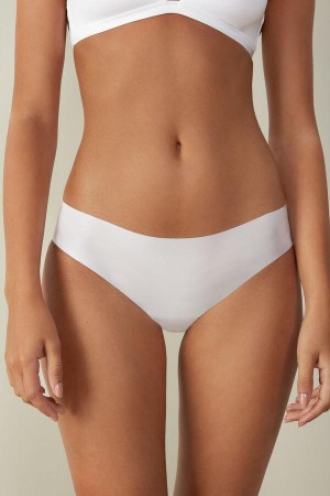 Intimissimi Seamless Microfiber Truser Dame Hvite | NOSO3634