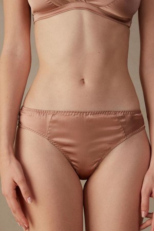 Intimissimi Silk Cheeky Briefs Truser Dame Rosa | NOCE3501