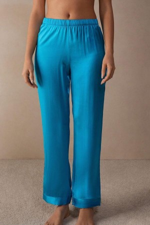 Intimissimi Silk Satin Pants Pyjamas Dame Turkis | NOQZ4016