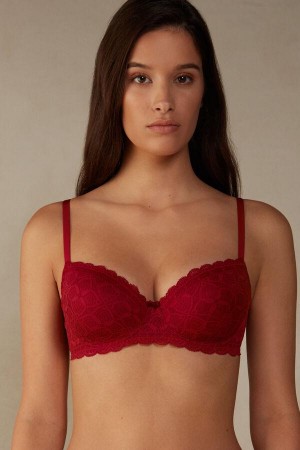 Intimissimi Sofia Balconette in Blonder BH Dame Rød | NOQZ4536