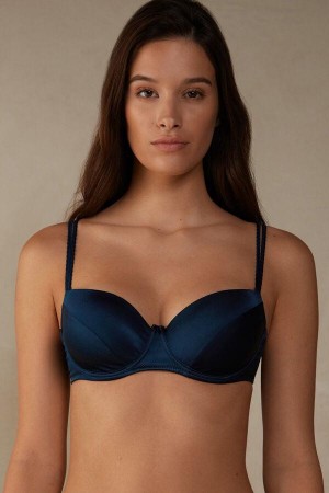 Intimissimi Sofia Balconette in Silk BH Dame Blå | NOIS5014