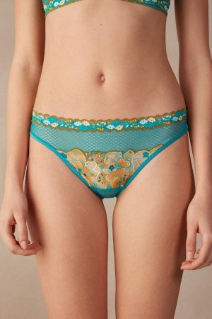 Intimissimi Summer Vibes Truser Dame Turkis Blå | NOCE3709