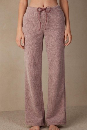 Intimissimi Vinter Candies Full Length Sweatpants Pyjamas Dame Mørke Rosa | NOIS4009