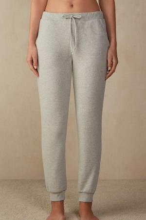 Intimissimi Warm Cuddles Full Length Cuffed Pants Pyjamas Dame Grå | NOHK4001