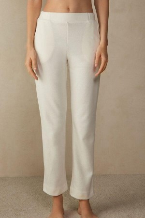 Intimissimi Warm Cuddles Full Length Pants Pyjamas Dame Pisket Krem | NOHK3994