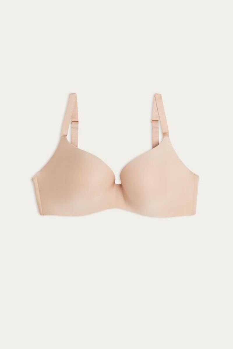 Intimissimi Adele Triangle in Ultralight Microfiber BH Dame Beige | NOAP4879