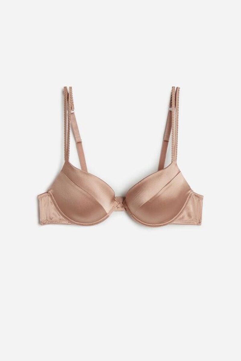 Intimissimi Bellissima Silk Push-Up BH Dame Rosa | NONB4721