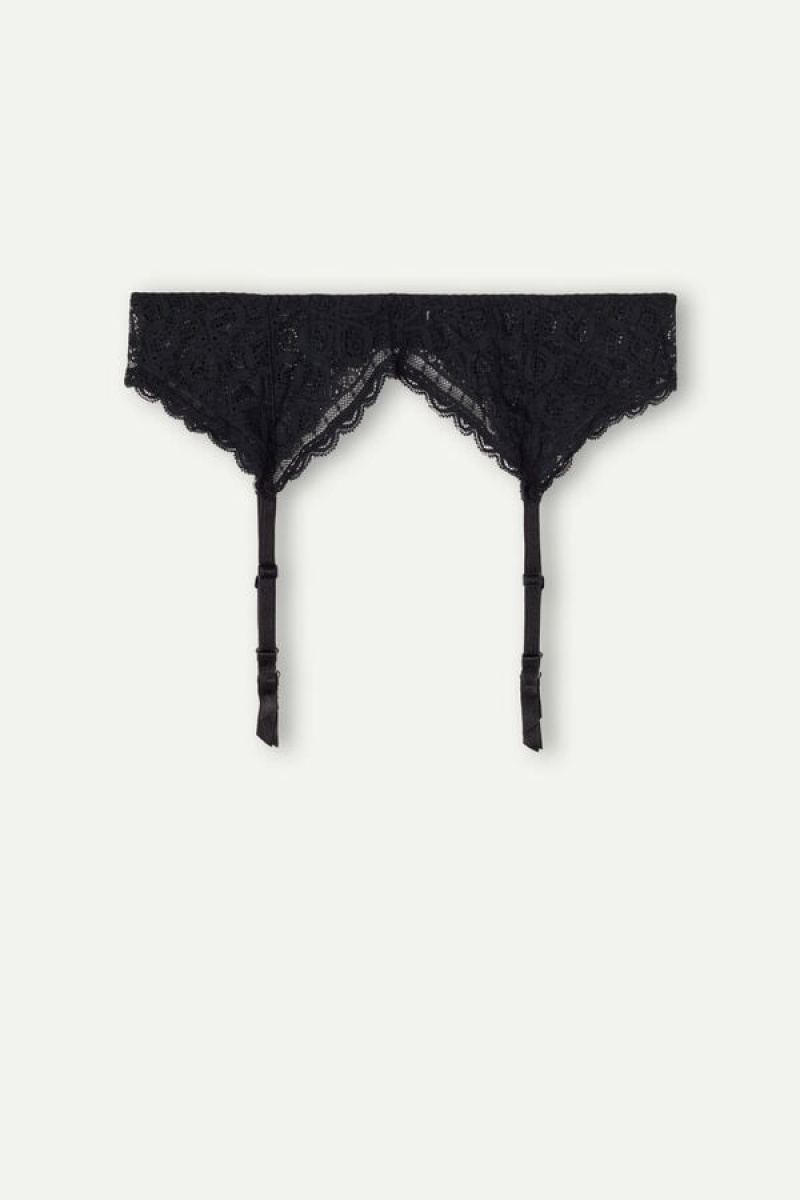 Intimissimi Blonder Garter Belt Dameundertøy Dame Svarte | NOOR4164