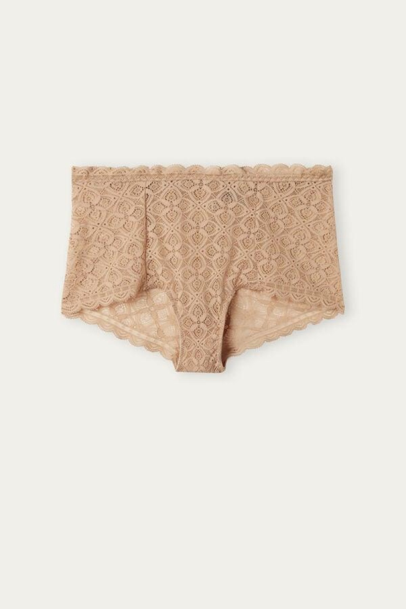 Intimissimi Blonder High Liv Hipster Truser Dame Beige | NOPQ3740