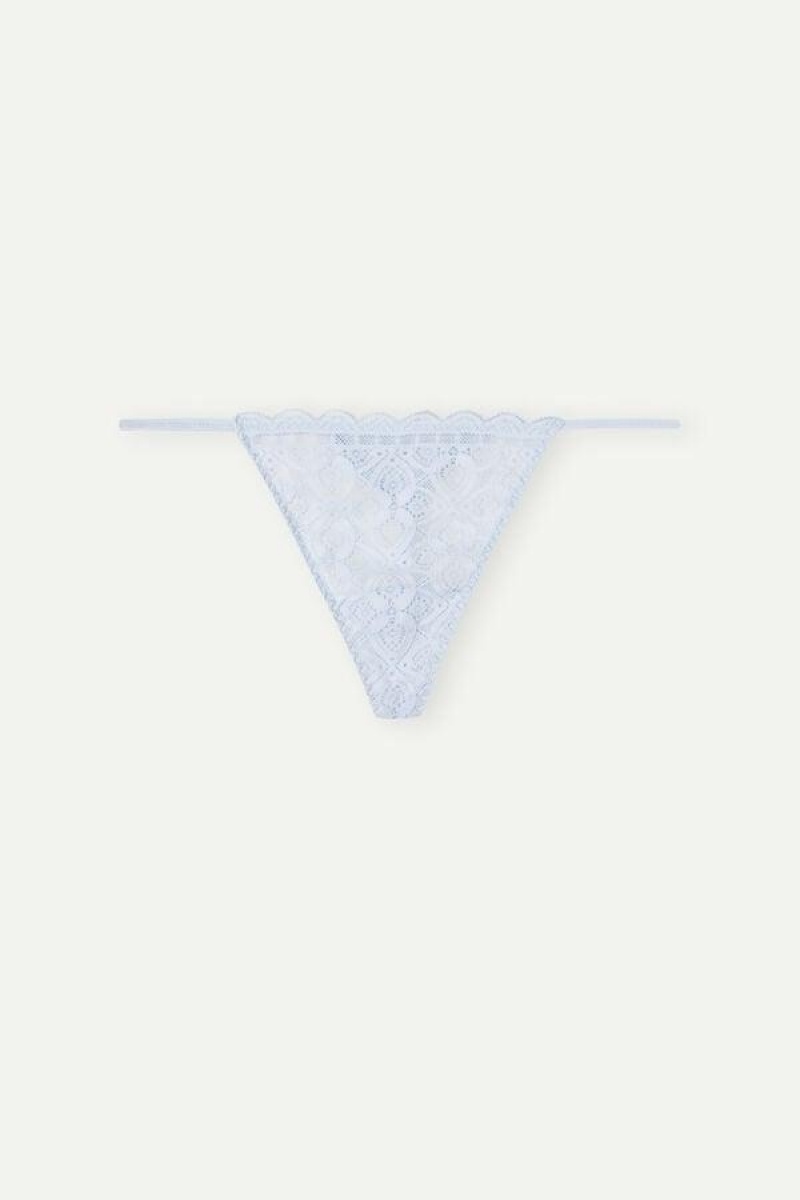 Intimissimi Blonder String Thong Truser Dame Blå | NORW3805