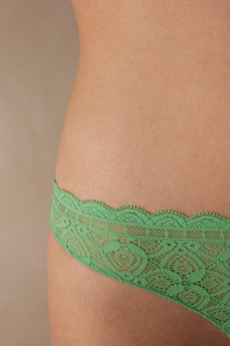 Intimissimi Blonder and Microfiber Brazilian Truser Dame Mint | NOOR3567