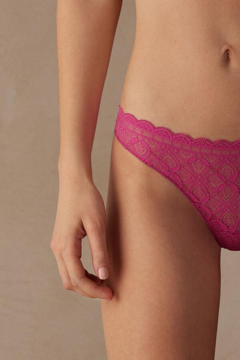 Intimissimi Blonder and Microfiber Brazilian Truser Dame Rosa | NOHK3560