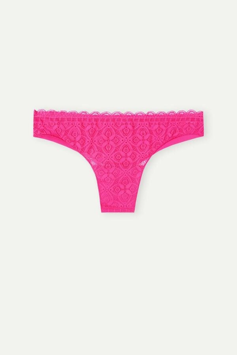 Intimissimi Blonder and Microfiber Brazilian Truser Dame Rosa | NOHK3560