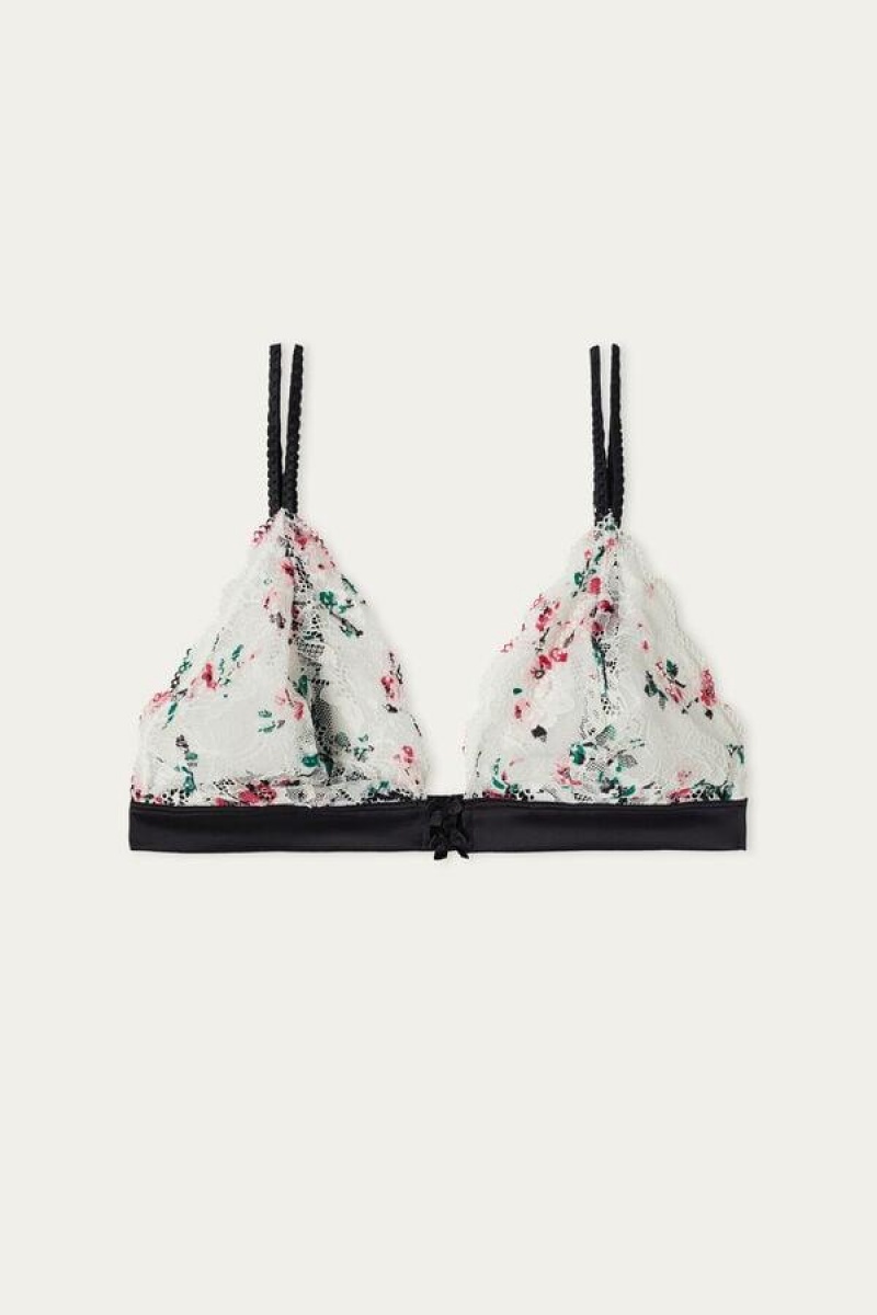 Intimissimi Bloom & Blossom Triangle BH Dame Hvite | NOUT4890