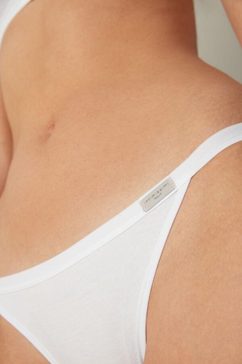 Intimissimi Bomull String Truser Dame Hvite | NODN3615