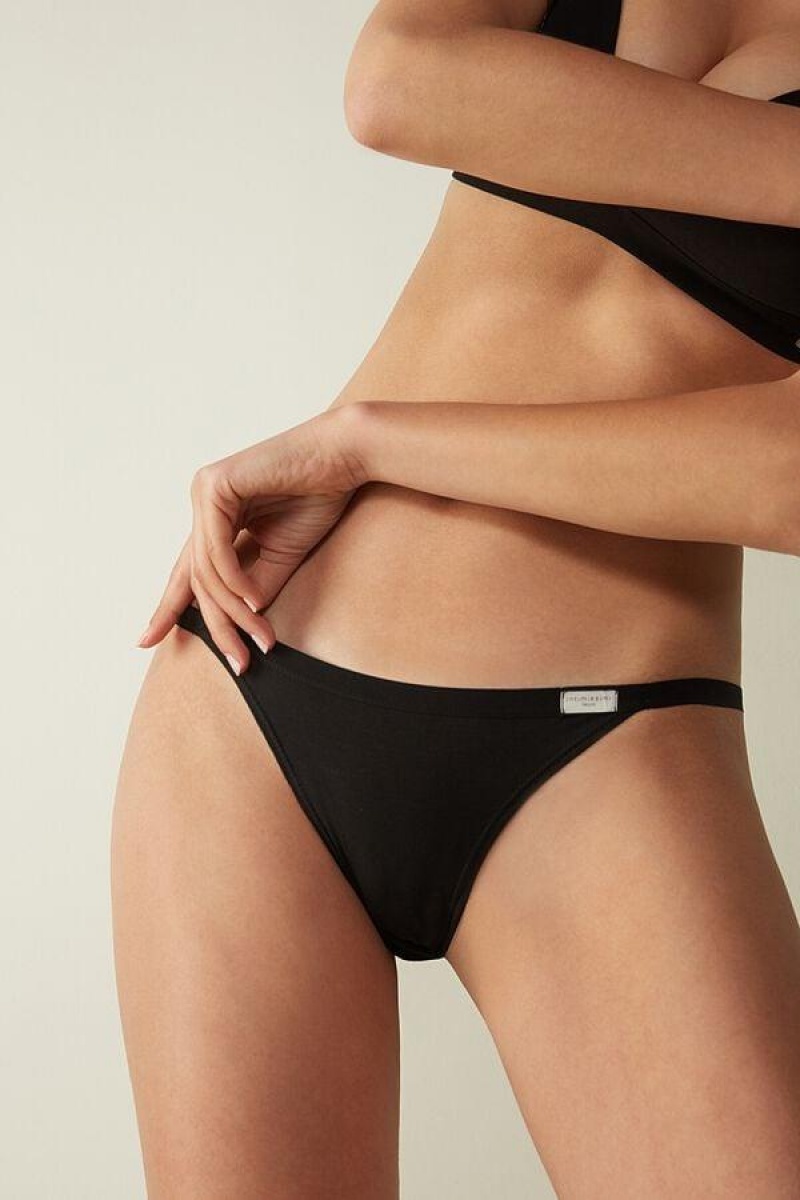 Intimissimi Bomull String Truser Dame Svarte | NOSO3616