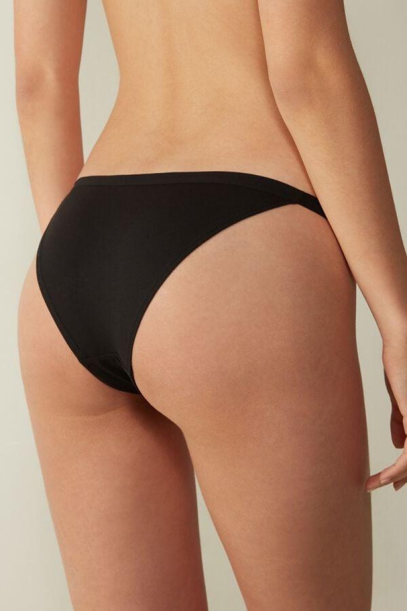 Intimissimi Bomull String Truser Dame Svarte | NOSO3616