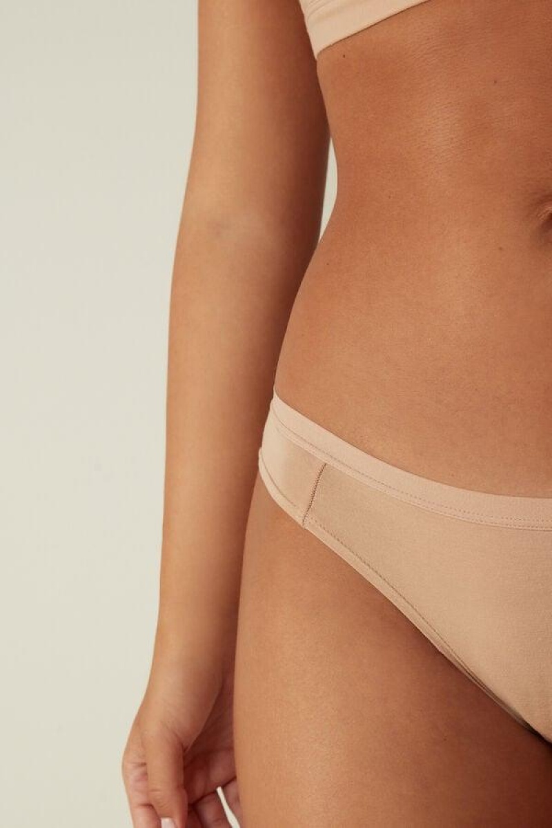 Intimissimi Bomull Truser Dame Beige | NONB3629