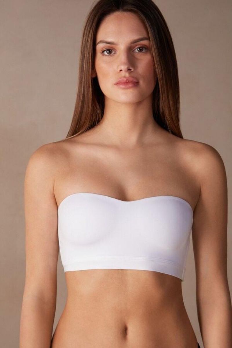 Intimissimi Bra Top in Ultralight Microfiber BH Dame Hvite | NOGL4857