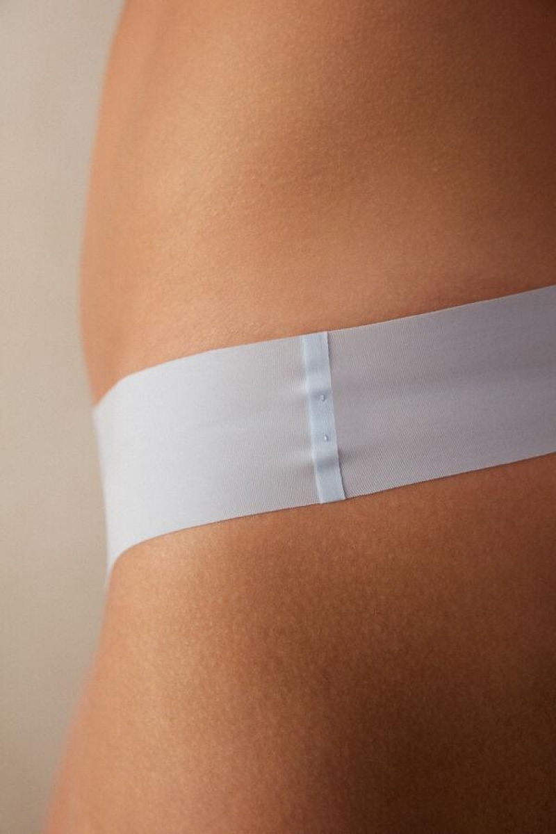 Intimissimi Brazilian in Seamless Ultra Light Microfiber Truser Dame Blå | NORW3572