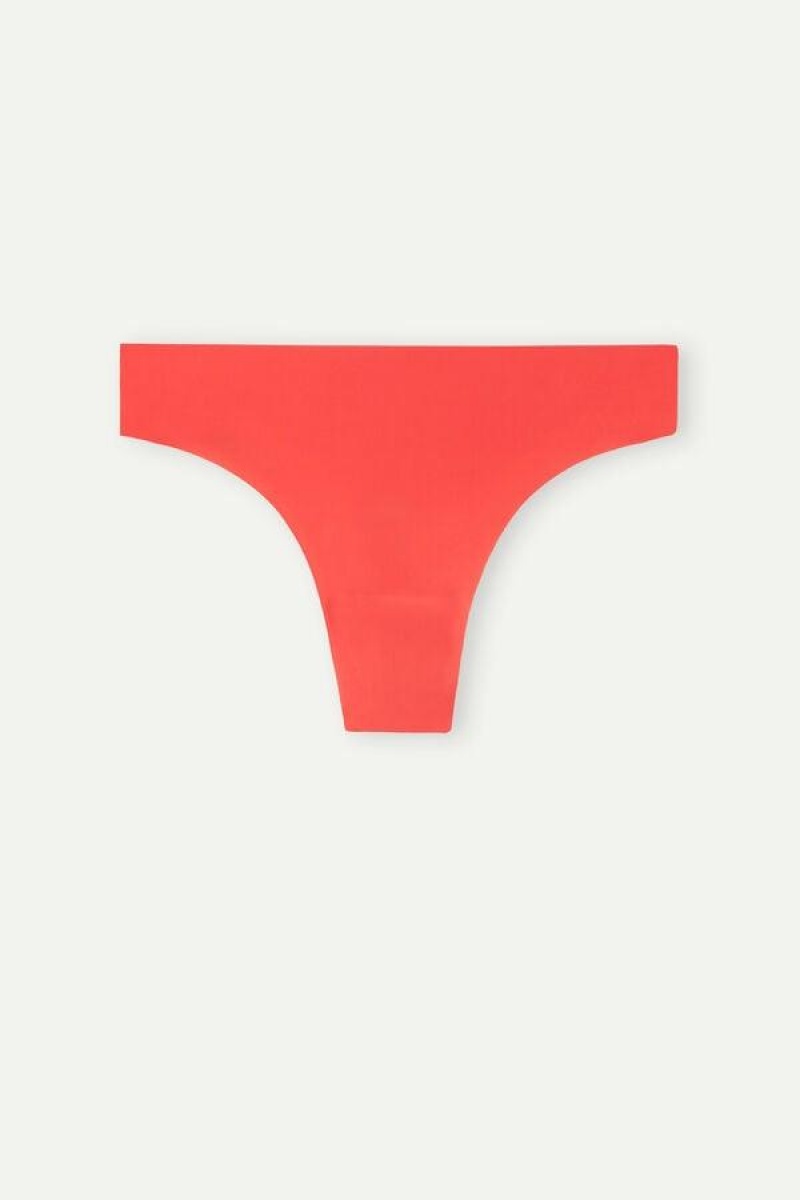 Intimissimi Brazilian in Seamless Ultra Light Microfiber Truser Dame Dyp Rød | NOYU3570