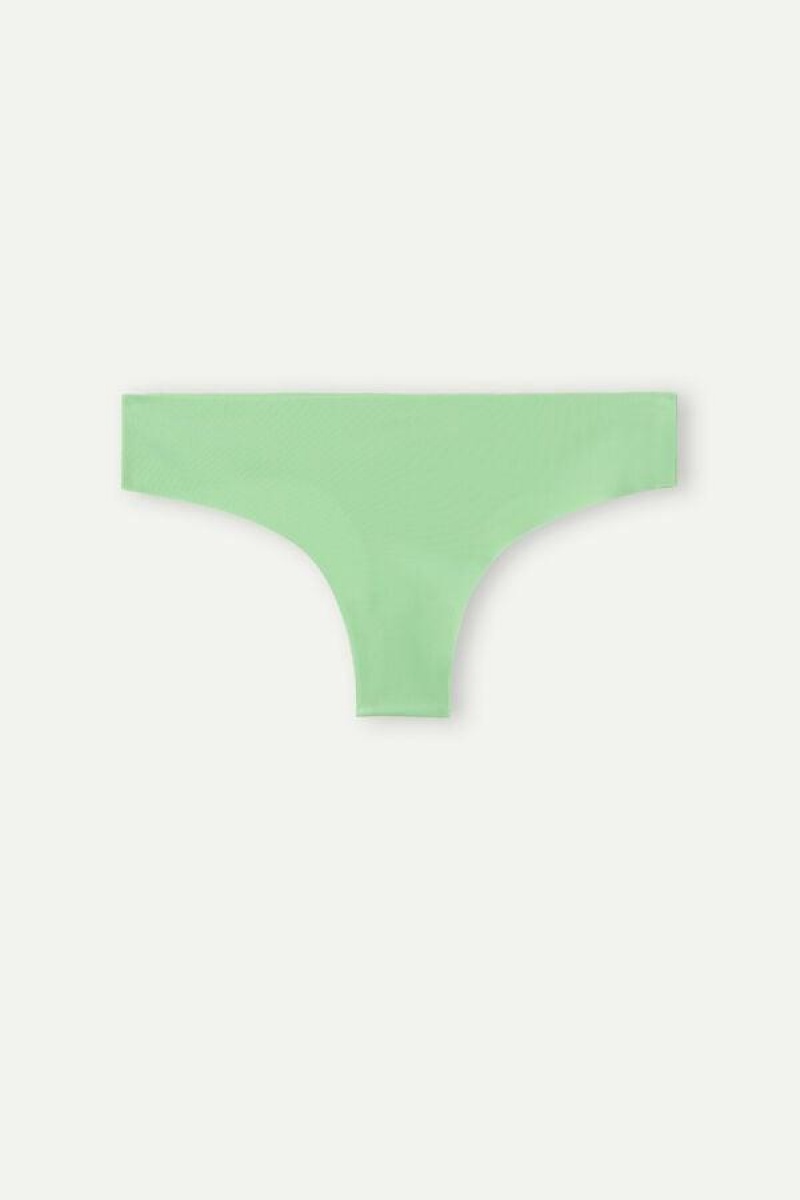 Intimissimi Brazilian in Seamless Ultra Light Microfiber Truser Dame Mint | NOIS3568