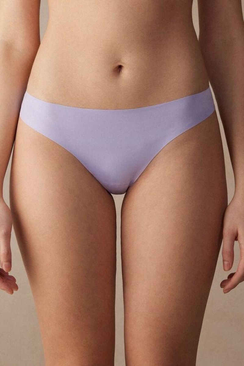 Intimissimi Brazilian in Seamless Ultra Light Microfiber Truser Dame Lavendel | NOPQ3566