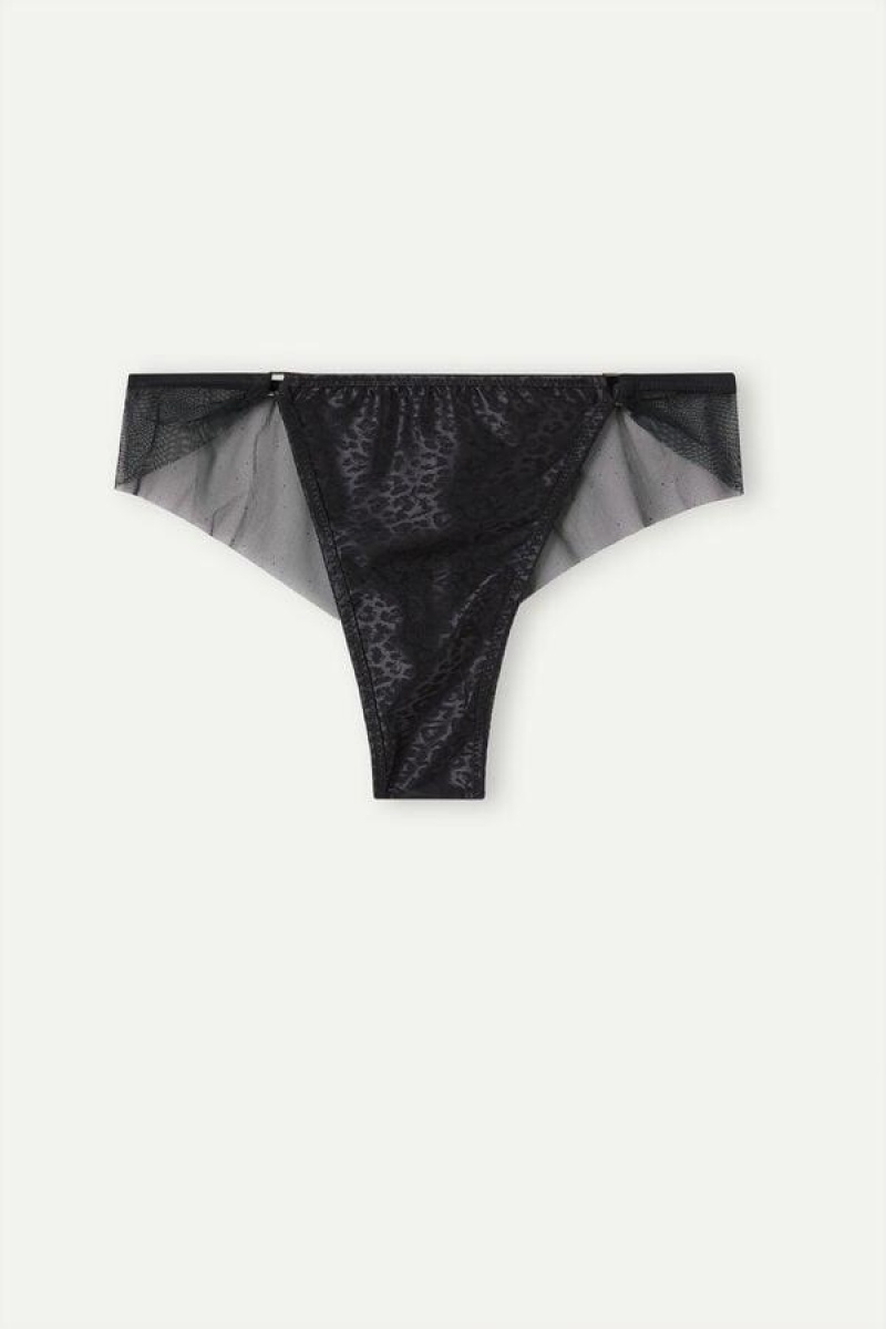 Intimissimi Cool Minimal Brazilian Truser Dame Svarte | NONB3577