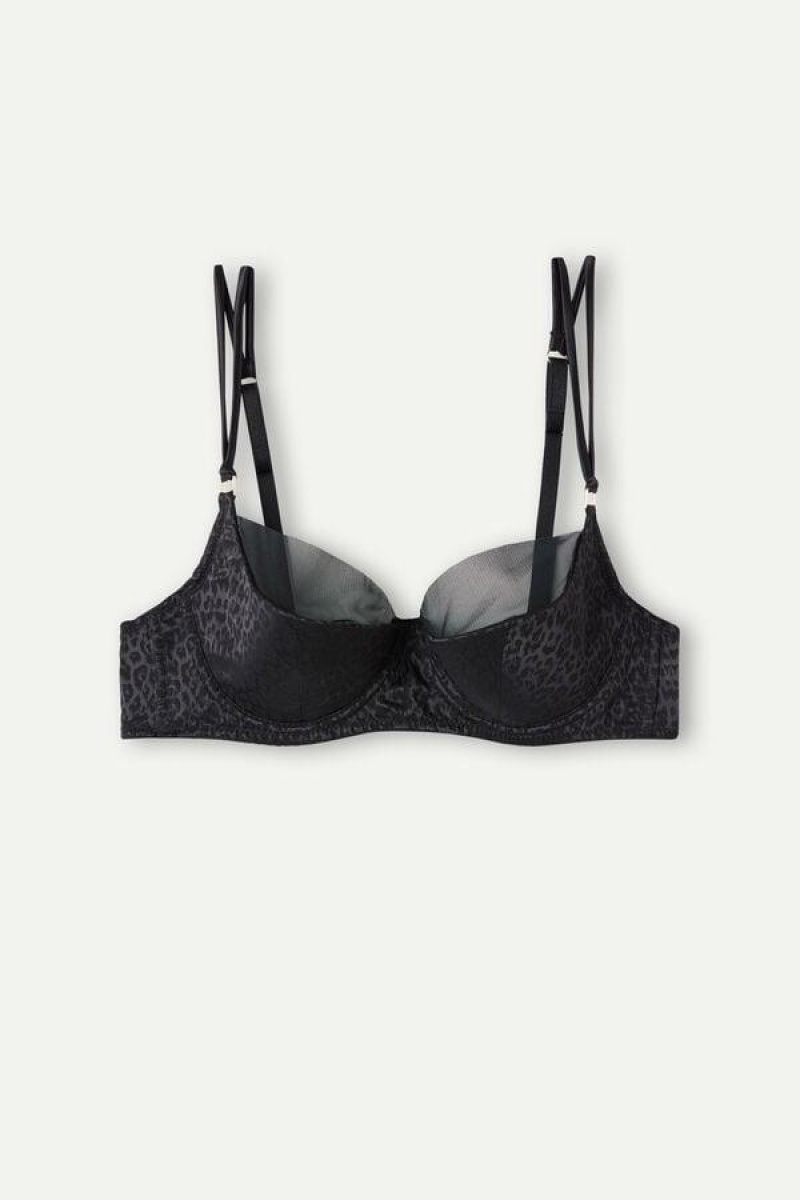 Intimissimi Cool Minimal Demi BH Dame Svarte | NOUT4557