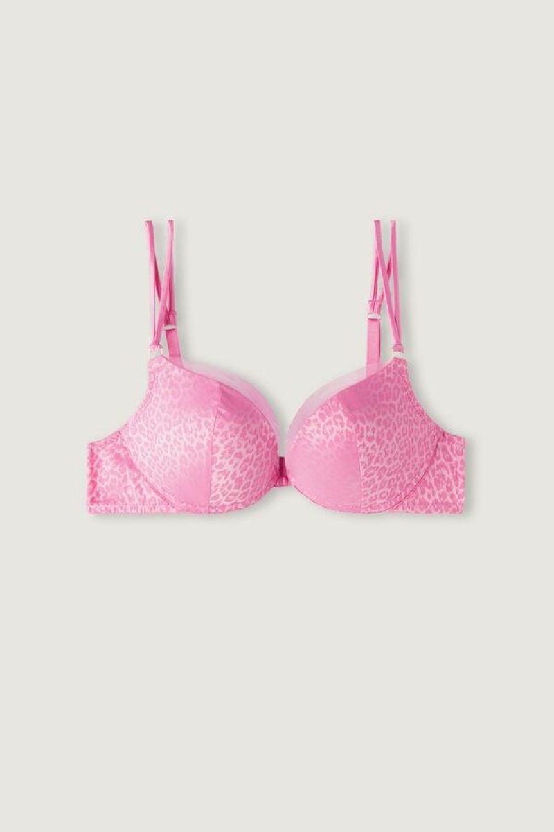 Intimissimi Cool Minimal Simona Super Push-up BH Dame Rosa | NOHK4781