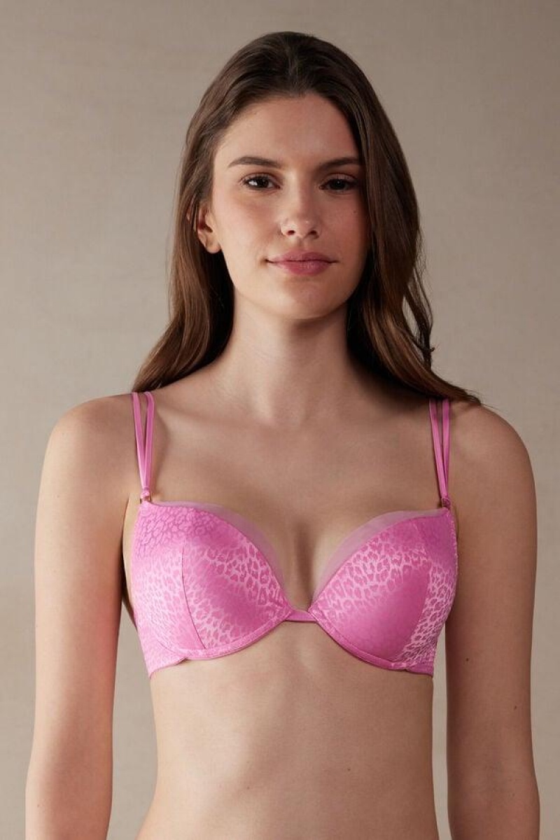 Intimissimi Cool Minimal Simona Super Push-up BH Dame Rosa | NOHK4781