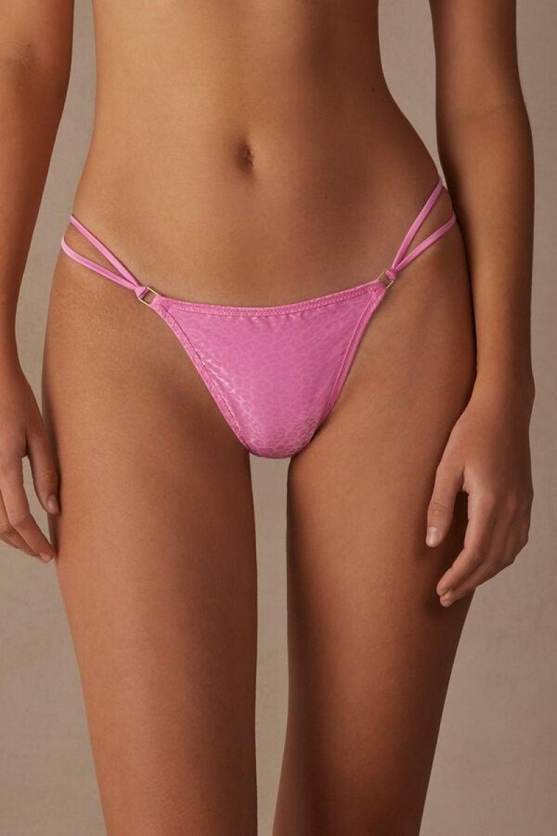 Intimissimi Cool Minimal String Thong Truser Dame Rosa | NOZG3815