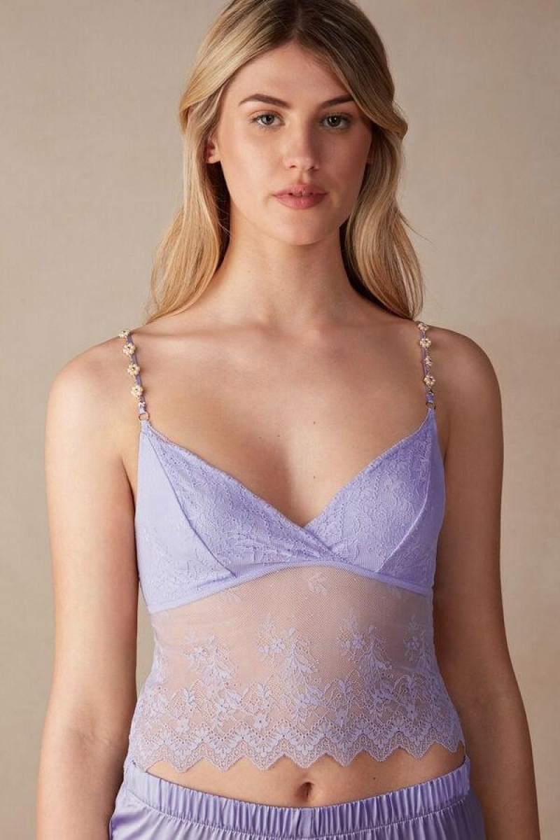 Intimissimi Cover Me in Daisies Blonder Top BH Dame Lavendel | NOGL4825