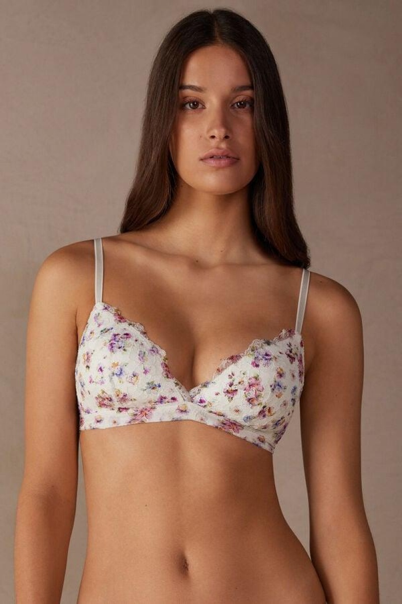 Intimissimi Dreaming of Spring Tiziana Triangle BH Dame Hvite | NOYU4687